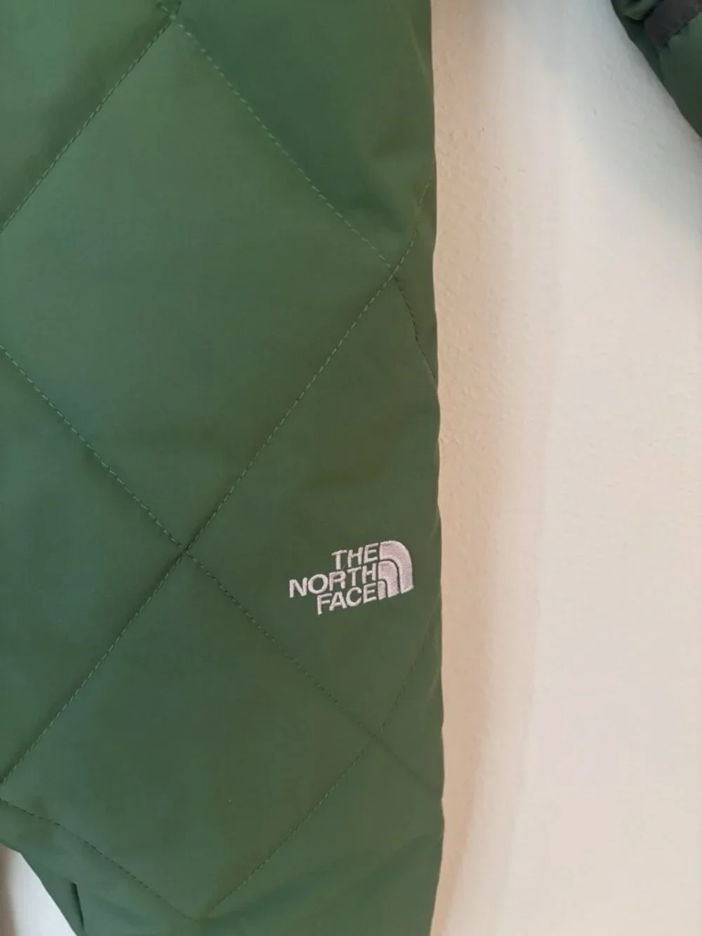 The North Face Infant 12-18M Snowsuit Green Quilted Hooded Bunting One Piece
